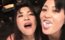 Japanese Sluts Cum Swapping And Swallowing