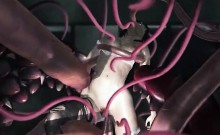 3d Girl Destroyed By Alien Tentacles!