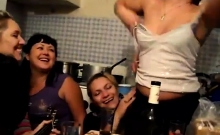 Lesbian amateur couple making reality home video