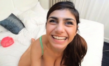 It's Mia Khalifa's first time taking on a huge black cock.