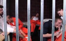 Sexy inmates at Barebacked In Prison Part 4 Scene 1