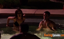Amateur Swinger Couple Joined The Lusty Swing Mansion.