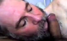 Bearded Daddy Suck and Swallow