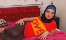 Hijab leggings girl teases