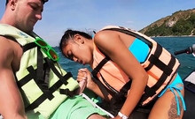 Thai Teen Giving Blowjob On A Jet Ski