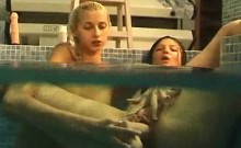 Underwater lesbian fun