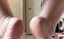 Foot fetish Close up feet and toes tease