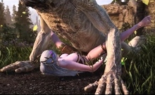 Druid Seducing Creatures with Her Pink Pussy