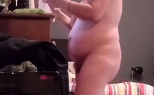 intimate spy footage of my chubby stepmom