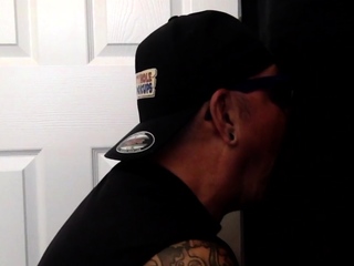 Real cocksucker DILF loves gloryhole BJ