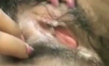 Girl With A Hairy Pussy Gets Creampied