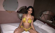 Tasty Asian ladyboy with big tits gets poked in her hot ass